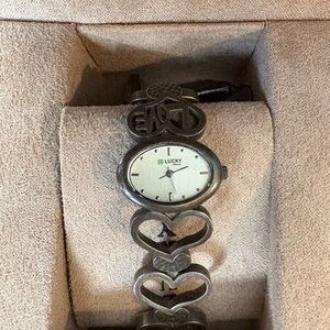 New in box Lucky Brand Heart Link Watch
